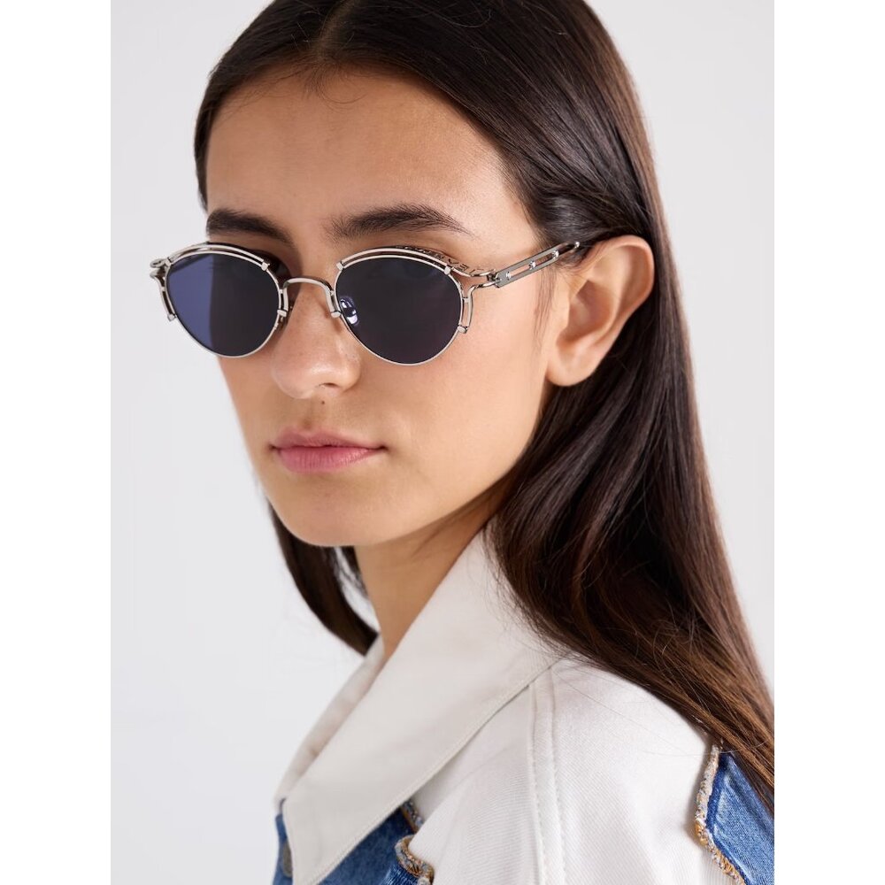 Jean Paul Gaultier Sourcil Sunglasses Silver Metal